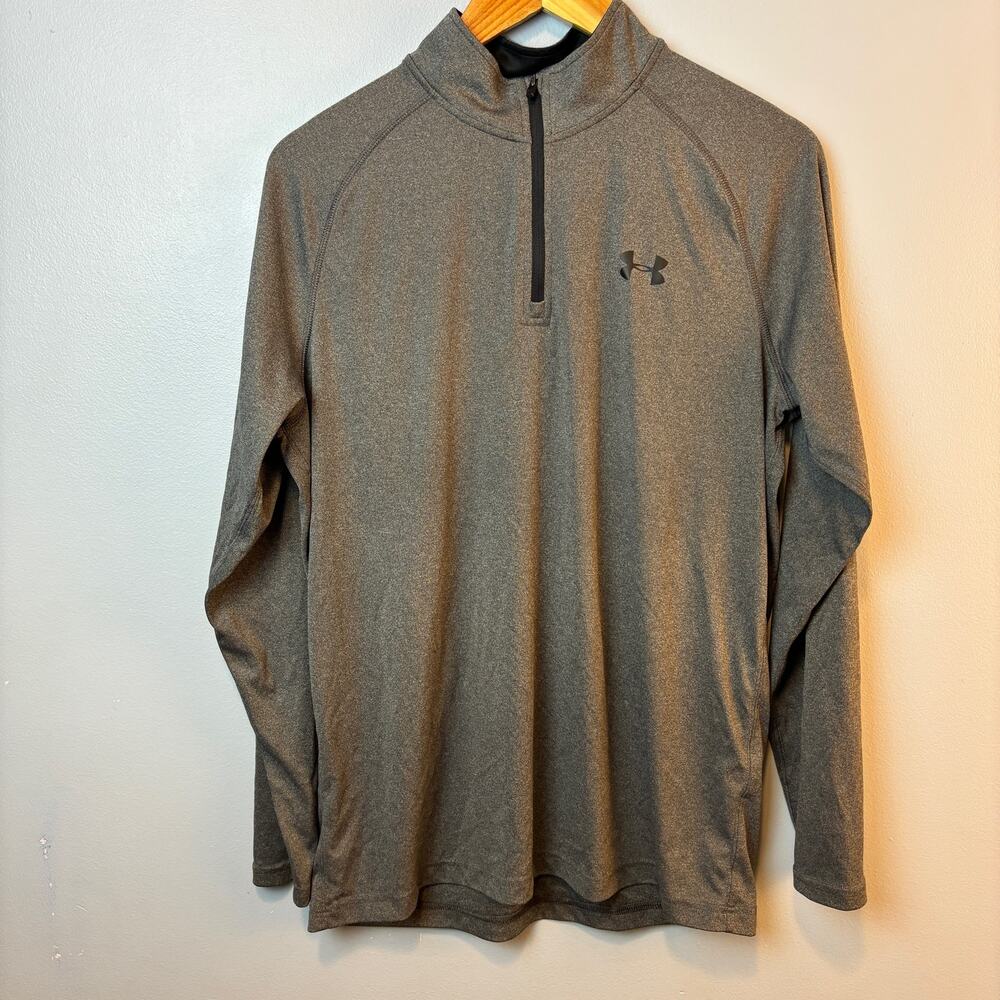 Under Armour 1/4 Zip Long Sleeve Activewear Shirt Gym Outdoor Mens Medium